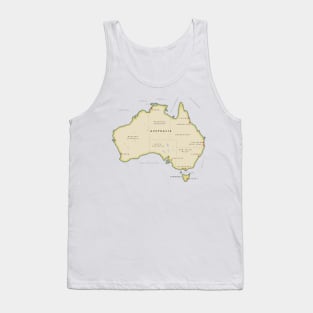 Map of Australia Tank Top